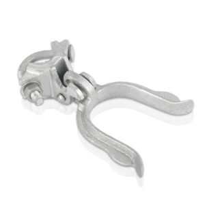 Chain Link Fence Gate Fork Latch - Commercial Heavy Duty - Malleable - Galvanized Gate Latch with Hole for Padlock 1-3/8" x 2-3/8" (2-1/2")|1-3/8" x 1-7/8" (2")|1-7/8" x 2-7/8"