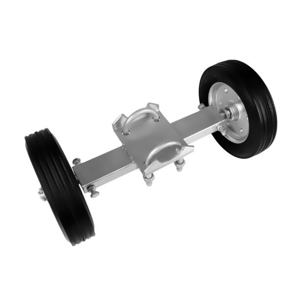 Gate Wheel, 8 Inch Heavy Duty Rolling Gate Wheels, Hard Rubber, Adjustable Steel U-Bolts for Chain Link Fence Metal Tube Gate