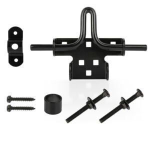 Heavy Duty Slide Bolt Gate Latch for Wooden Fence Door Lock with Padlock Hole,Solid Hardware Thickened Metal Sliding Bolt Door Locks Gate Latches for Shed Door,Wooden Fences,Barn Doors,Yard