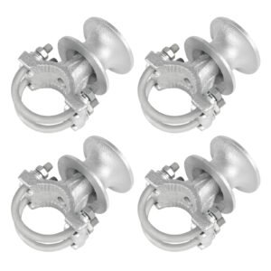 Mini Cantilevered Gate Rollers, Fits 2-3/8" Post & 1-5/8" Rail Fence Gate Kit, Sliding Gate Rollers, Cantilevered Chain Link Fence, Set of 4 Sliding Gate Hardware 