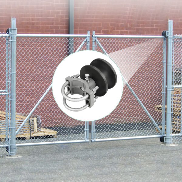 Nylon Cantilever Roller, 2-3/8"(2-1/2") Round Gate Frame 4" Round Post Chain Link Fence Parts, Sliding Gate Rollers, Cantilevered Rail Fence Gate Kit - Image 8