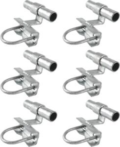 6 pack chain link fence rolling gate track bracket U-bolt mount kit galvanized steel