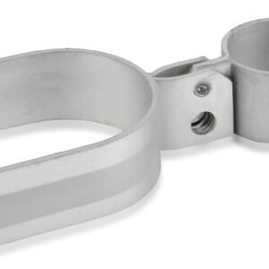 Pressed Steel Chain Link Gate Fork Latch – 4 Sizes, Silver, Black or White