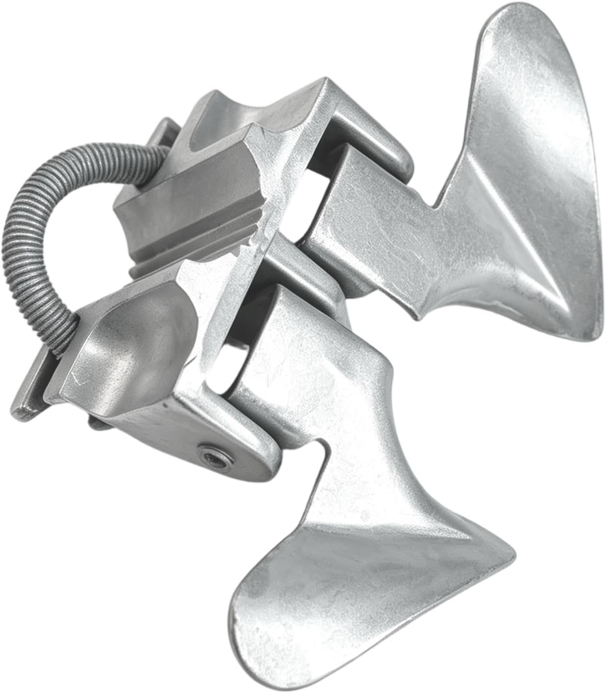 Pipe-Mount Butterfly Gate Latch for Chain Link Gates – 4 Size Combinations, Black or Silver - Image 2
