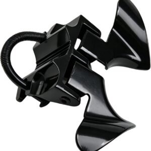 Pipe-Mount Butterfly Gate Latch for Chain Link Gates – 4 Size Combinations, Black or Silver