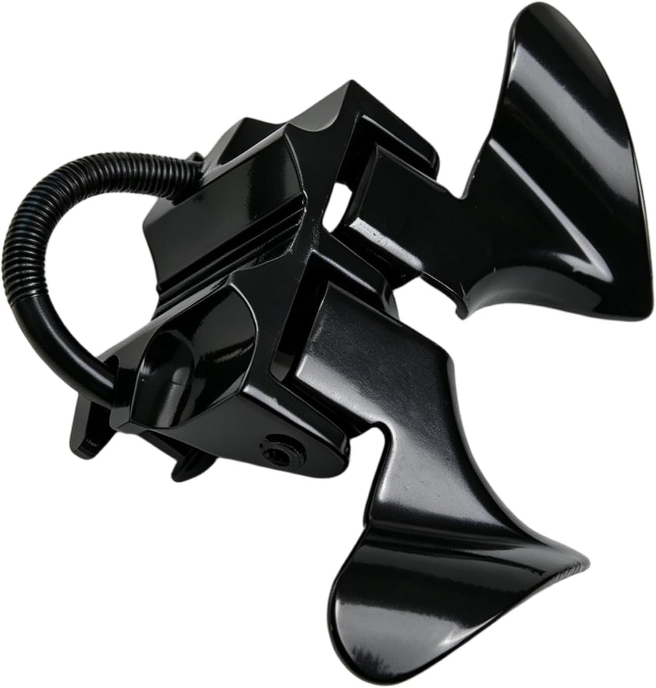Pipe-Mount Butterfly Gate Latch for Chain Link Gates – 4 Size Combinations, Black or Silver