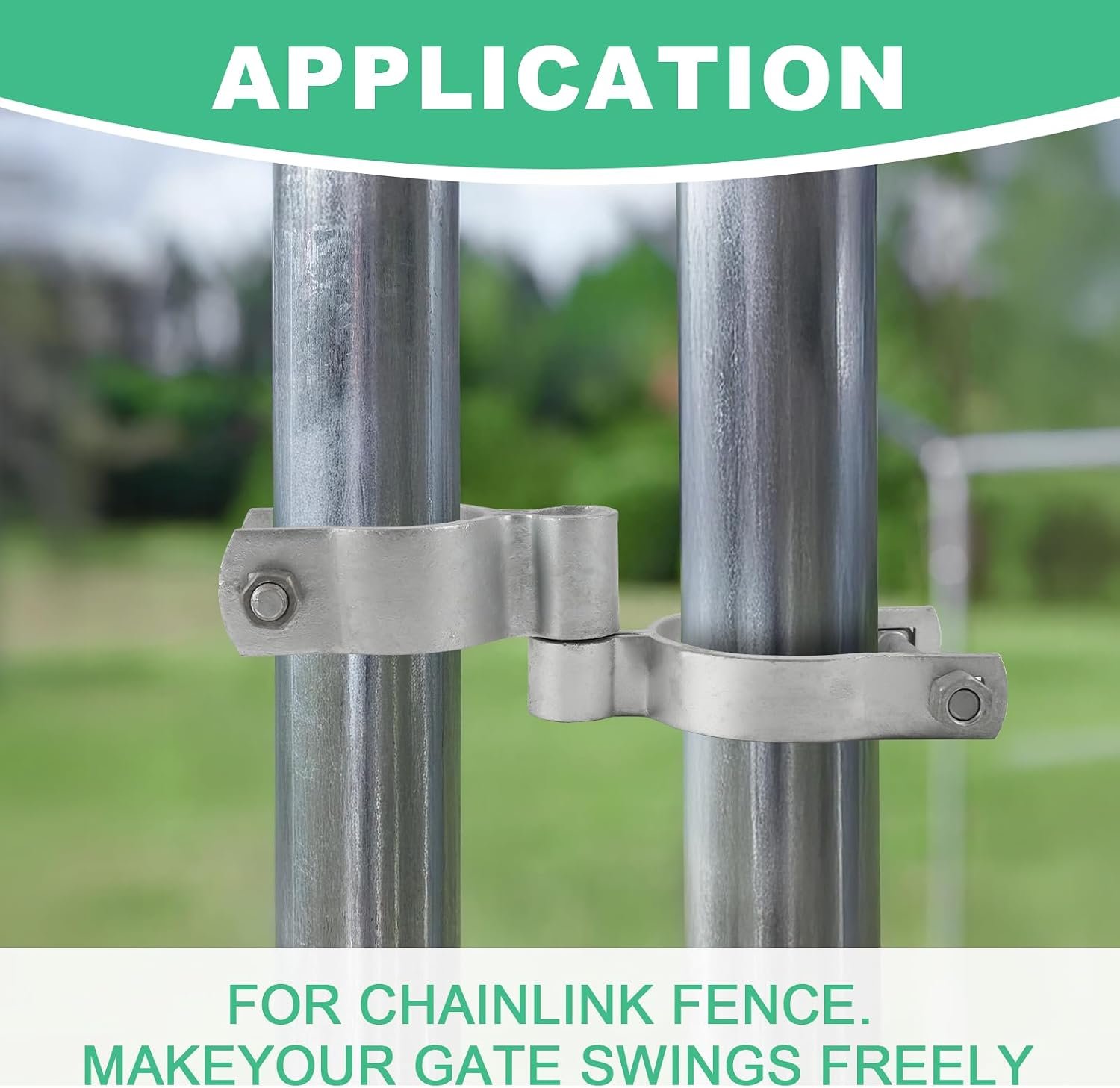 Chain Link Gate Male & Female Hinges – 5 Sizes, Silver or Black - Image 7